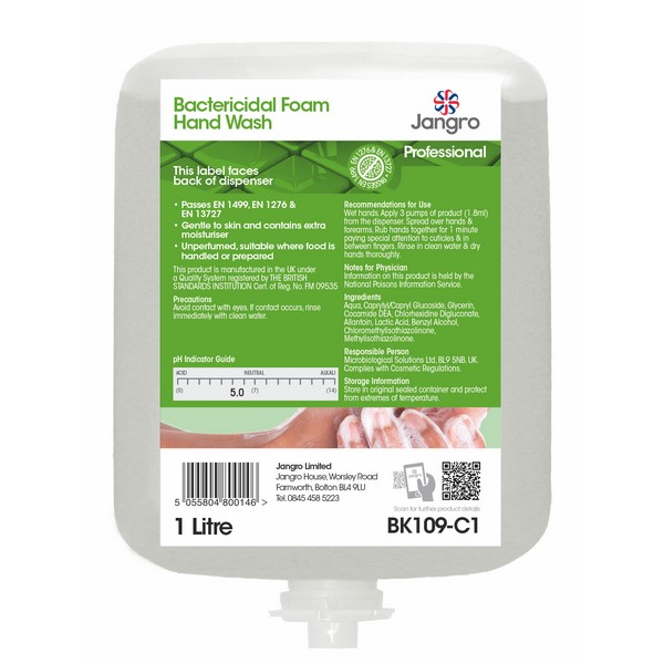 Jangro Bactericidal Hand Wash - Foam Cartridge
