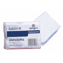 Jangro Professional Dishcloth - with coloured border - Yellow