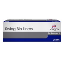 Jangro White Pedal Bin Liners X100 - Light Duty
