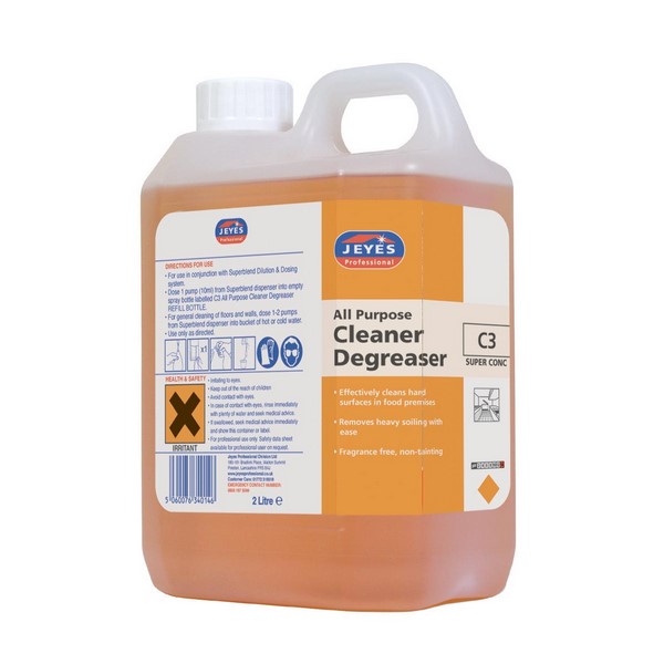 Jeyes Professional Heavy Duty Cleaner Degreaser - C3 - 2L Concentrate