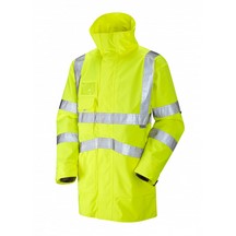 Leo Yellow Hi-Vis Clovelly Anorak - Logo - Small