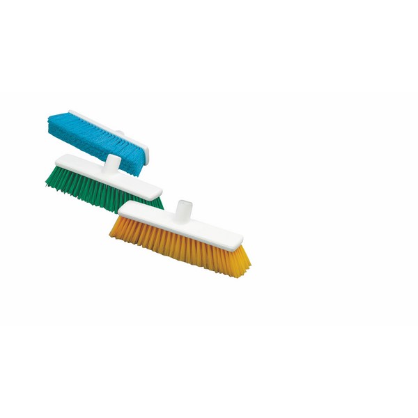 Hillbrush Eco Sweeping Brush Head - Stiff - Blue