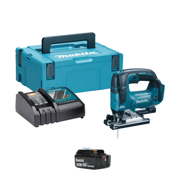Makita DJV182 18V Brushless Jigsaw - Kit: 2x 5Ah Batteries