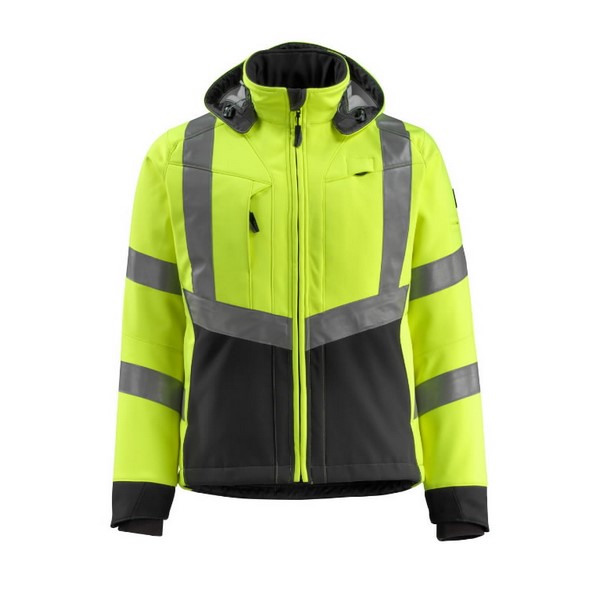 Mascot Blackpool Hi-Vis Softshell Jacket - Yellow - Medium