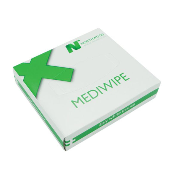 Mediwipe Medical Tissues - 2 Ply - 72 Packs of 76