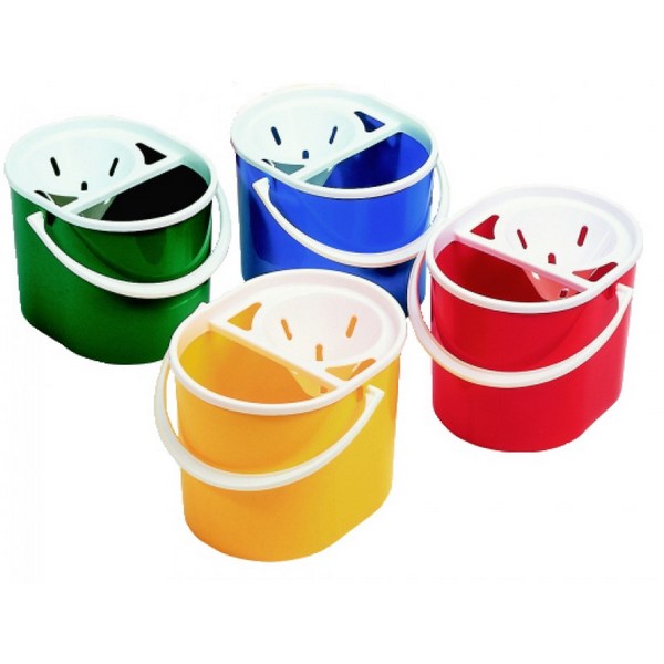 Plastic Oval Mop Bucket - 15L - Blue