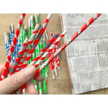 Paper Straws - Pack of 250 - 140mm - Black