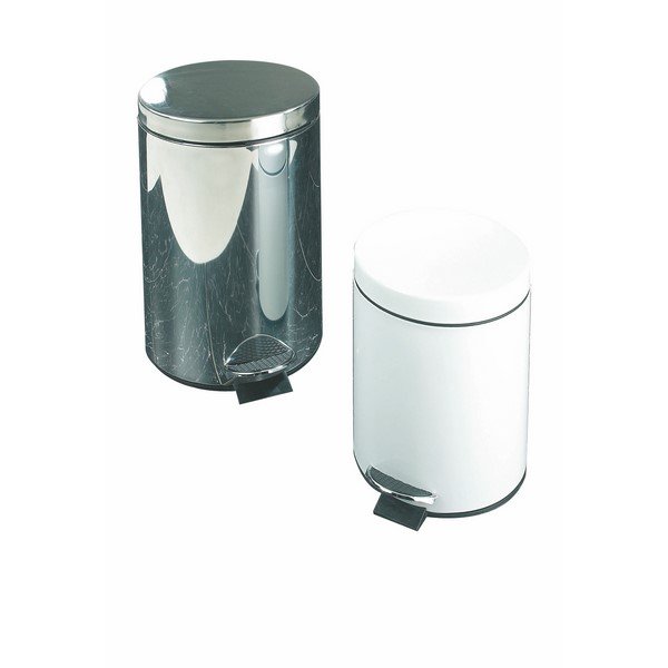 Metal Pedal Bin - 3L - White