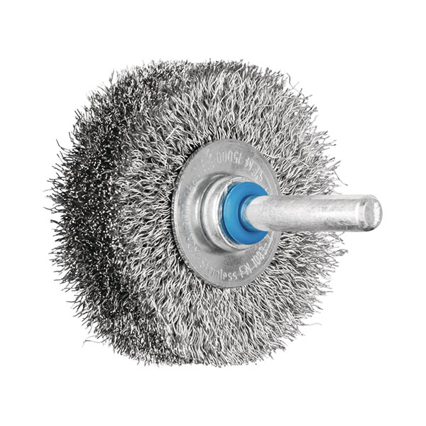 PFERD Shank-Mounted Wheel Brush - Crimped - 50 x 15mm - Stainless Steel
