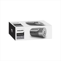 Philips Industrial Battery - D - Pack of 10