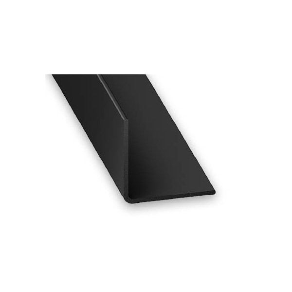 Plastic Corner Black 2M Profile - 15mm x 1mm x 2m