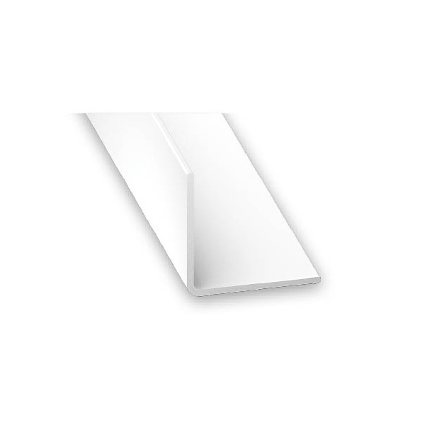 Plastic Corner White 1M Profile - 7mm x 1mm x 1m