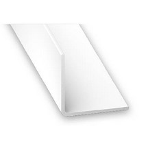 Plastic Corner White 2M Profile - 10mm x 1mm x 2m
