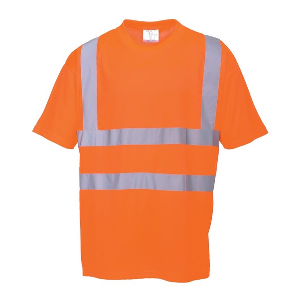 Portwest Hi-Vis T-Shirt - Orange  - Small