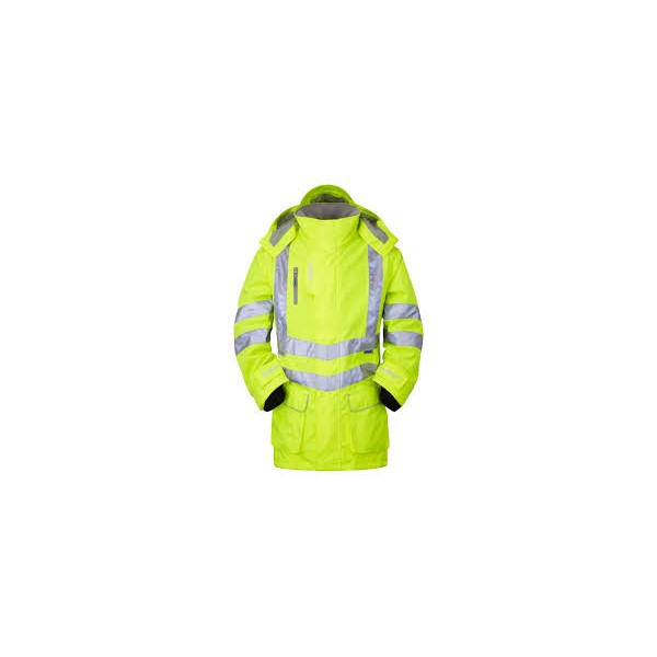 Pulsar PROTECT Hi-Vis Mesh Lined Storm Coat - Yellow - Small