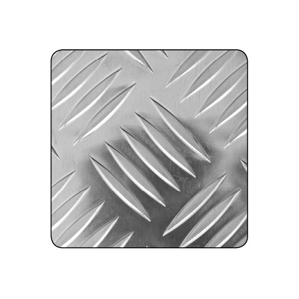 Raw Aluminium Check Panel - 500mm x 500mm x 1.5-1.7mm