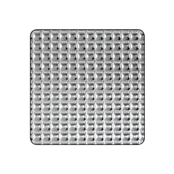 Raw Aluminium Diamond Panel - 500mm x 250mm x 0.5mm