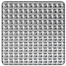 Raw Aluminium Diamond Panel - 500mm x 250mm x 0.5mm
