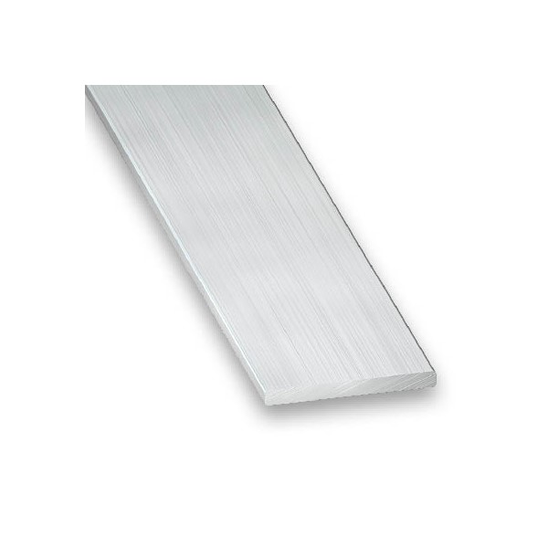 Raw Aluminium Flat 2M Profile - 10mm x 2mm x 2m