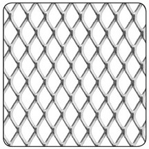 Raw Aluminium Grill 10 x 5.5mm Aperture - 500mm x 250mm x 0.8mm