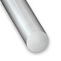 Raw Aluminium Round Rod Profile - 4mm x 1m