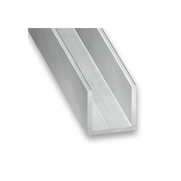 Raw Aluminium U Profile 2M