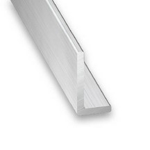 Raw Aluminium Unequal Corner - 10mm x 15mm x 1m