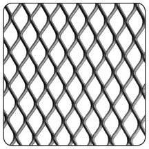 Raw Steel Grill Panel 10 x 5.5mm Aperture - 500mm x 500mm x 0.8mm - 10 x 5.5mm Aperture