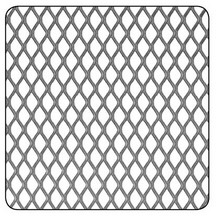 Raw Steel Grill Panel - 500mm x 250mm x 0.5mm - 6 X 3.3mm Aperture