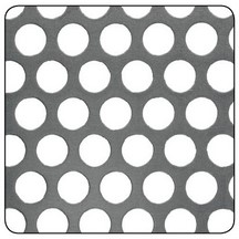 Raw Steel Round Perforated - 500mm x 250mm x 1mm