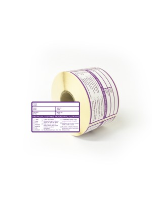 Removable Allergen Alert Labels - Pack of 500