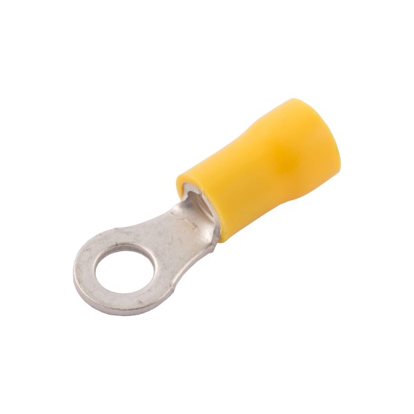 Ring Terminal Stud - Yellow - 5.3mm Hole