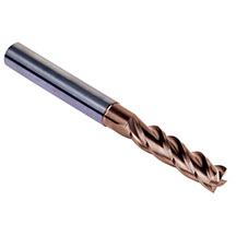 Solid Carbide 4 Flute End Mill Long Series - 6mm