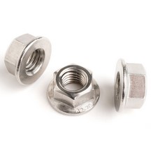 Stainless Steel Flange Serrated Nut - M6 - A2