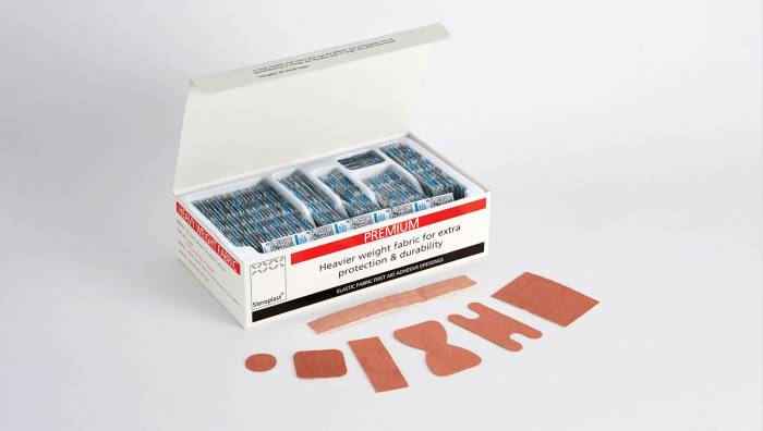 Stereoplast Premium Eleastic Febric Plasters - Assorted Box of 100