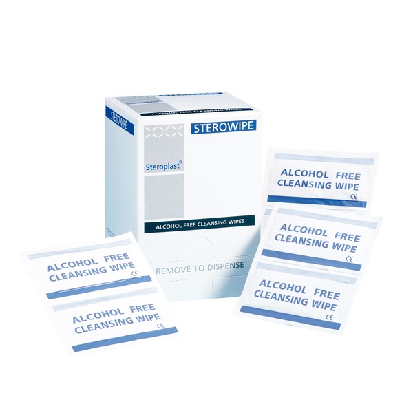 Sterowipe Sterile Saline Cleansing Wipes - Pack of 100 -