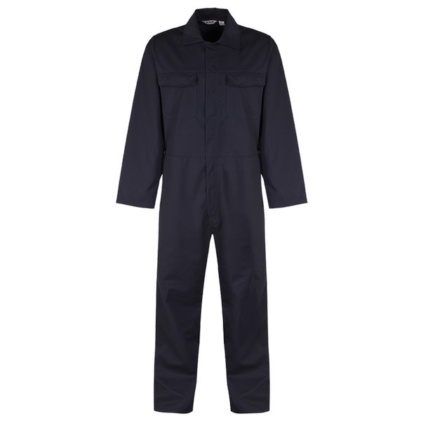 Alsi Coverall - Concealed Press Stud - Navy - Small - Regular