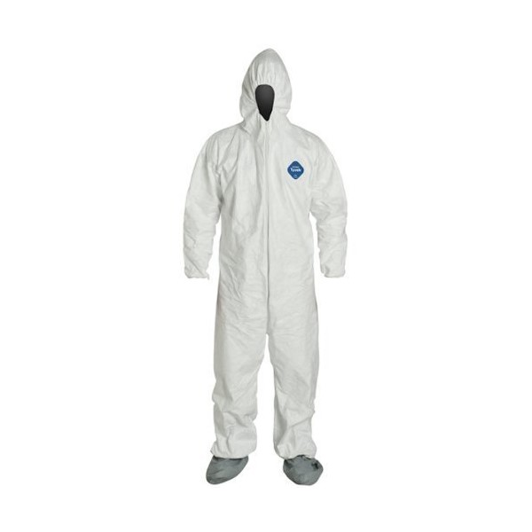 Tyvek 500 Disposable Coveralls - White - Medium