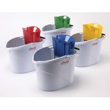Vileda Supermop Bucket and Wringer - 10L - Blue