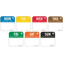 Removable Day of the Week Labels - Pack of 1000 - Sunday