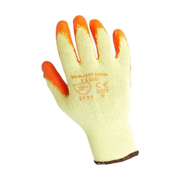 Economy Grip Glove - Orange - Medium (8)