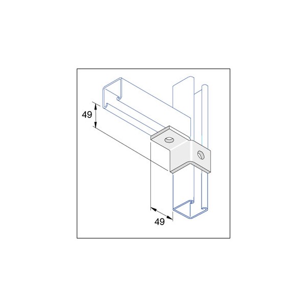Left Hand Wing Bracket 2 Hole