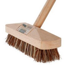 Jangro Wooden Union Deck Scrub Complete - Stiff