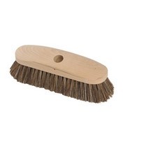 Jangro Wooden Union Deck Scrub Head - Stiff