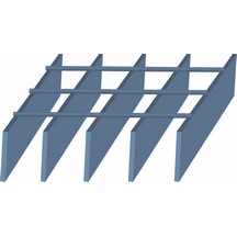 Open Mesh Flooring 41/100 - 25x3 104kg Self Colour