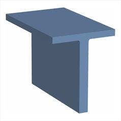 Aluminium Tee Per Metre - 1x1x1/8