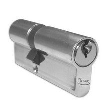 Asec Nickel Plated Euro Double Cylinder