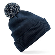 Beechfield Snowstar Beanie - Navy/Grey
