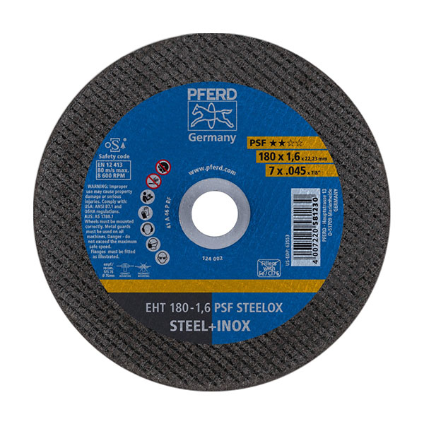 PFERD STEELOX Cutting Discs - EHT PSF - 180mm - 1.6mm