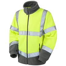 Leo EcoViz Hartland Hi-Vis Fleece - Yellow - Small
